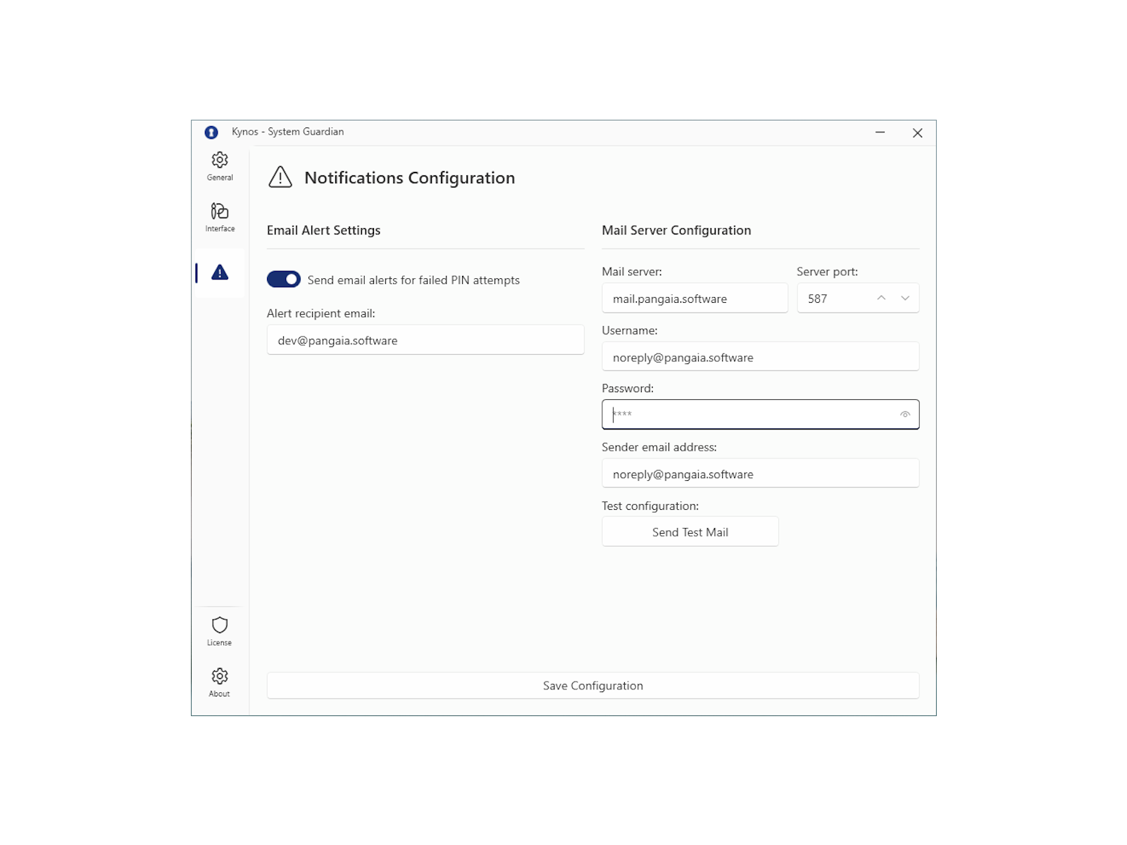 Notifications settings - light theme
